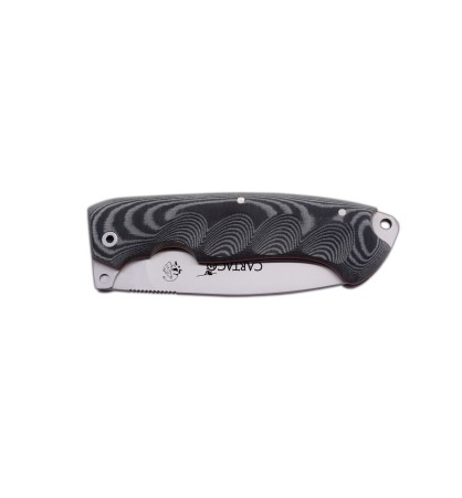 Navaja J&V CARTAGO MICARTA NEGRA FUNDA CORDURA