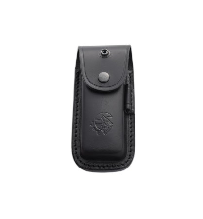 Navaja J&V CARTAGO MICARTA NEGRA FUNDA PIEL