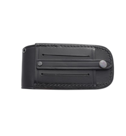 Navaja J&V CARTAGO MICARTA NEGRA FUNDA PIEL