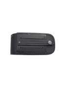 Navaja J&V CARTAGO MICARTA NEGRA FUNDA PIEL