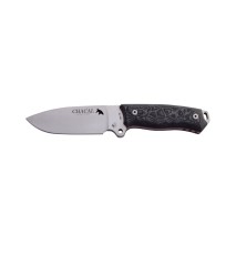 Cuchillo J&V CHACAL MICARTA NEGRA FUNDA PIEL