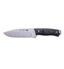 Cuchillo J&V CHACAL MAKRO MICARTA NEGRA FUNDA PIEL