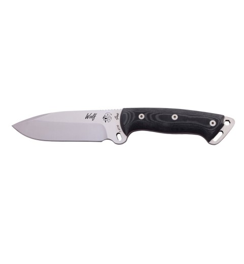 Cuchillo J&V WOLF MICARTA NEGRA FUNDA CORDURA