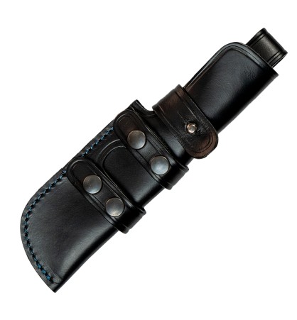 Cuchillo J&V Modelo BLACKBEAR TURQUESA FUNDA PIEL