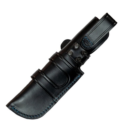 Cuchillo J&V Modelo BLACKBEAR TURQUESA FUNDA PIEL