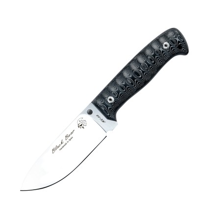 Cuchillo J&V BLACKBEAR GRIS FUNDA PIEL