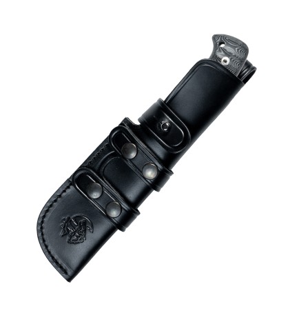 Cuchillo J&V BLACKBEAR GRIS FUNDA PIEL