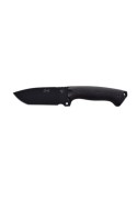 Cuchillo J&V K-9 G10 LACADO NEGRO FUNDA PIEL